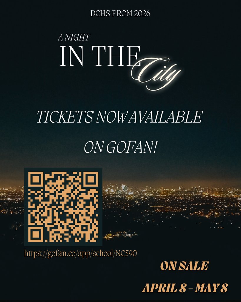 daviecountyhs's tweet photo. Prom tickets are officially ON SALE! 

Tickets are online only via GoFan starting today.

- No debt? Use your student ID as your code

- Owe fees? Pay first, then get your access code

Don’t forget - guest forms are due by May 1 and must be approved before purchasing. https://t.co/PuUr9NGMYF