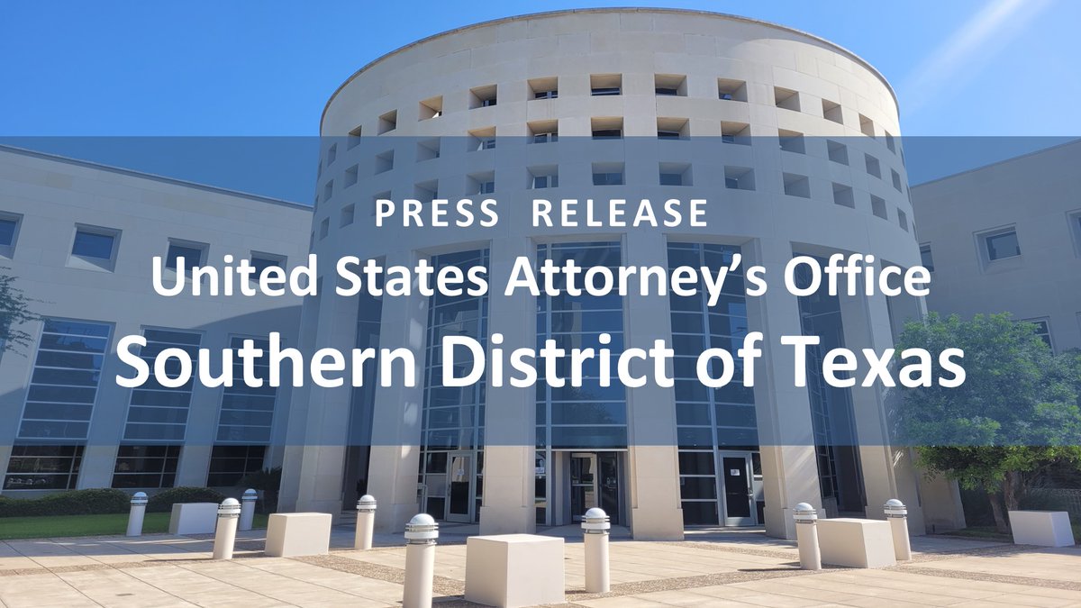 USAO_SDTX's tweet photo. Illegal alien sentenced for cartel-linked conspiracy to smuggle over 1900 aliens
#LaredoTx #SDTX
https://t.co/x3F8b8BPHR https://t.co/JfCJkpsVnn