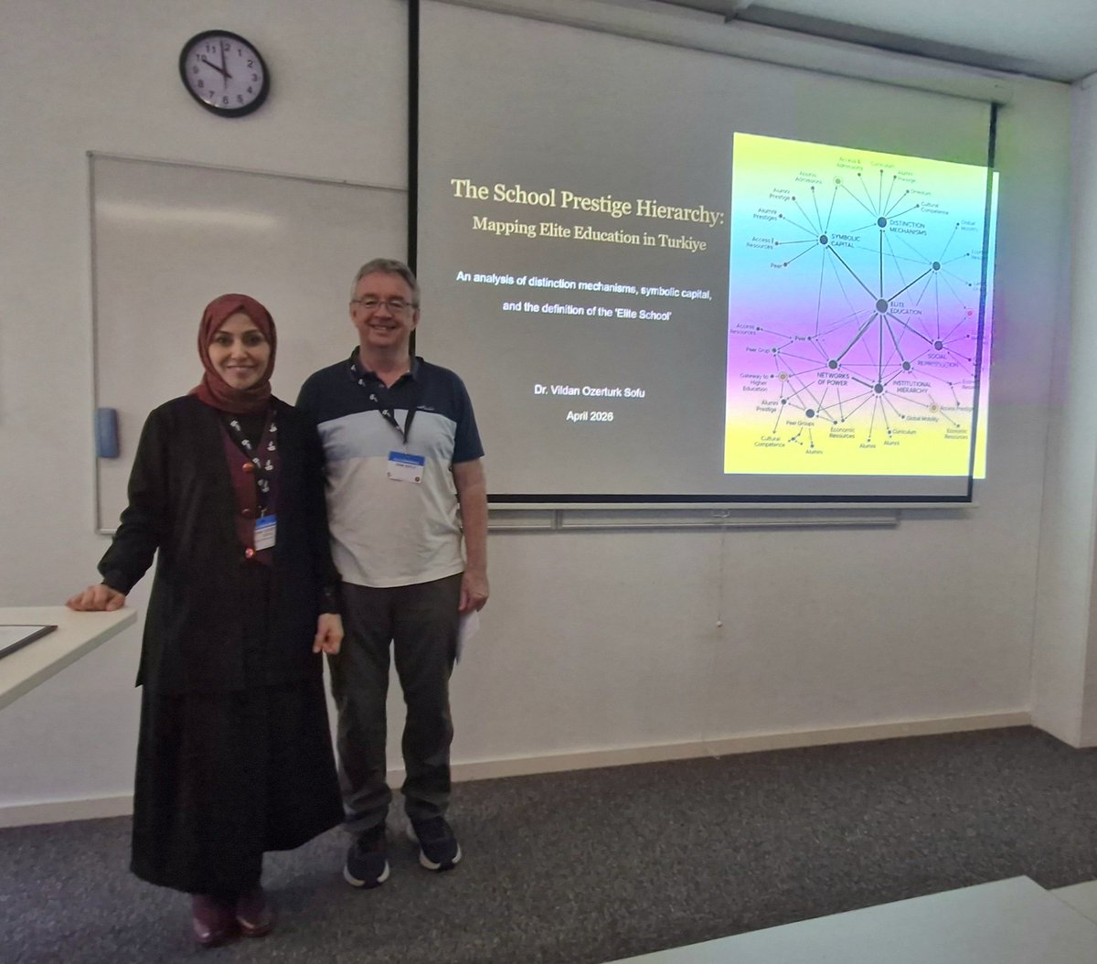 vildan_os's tweet photo. Huge thanks to the audience for their engagement and a special thank you to John Doyle for his kind interest and amazing chairing! #BSA2026 #EliteSchools #SociologyOfEducation https://t.co/362owvDtb8