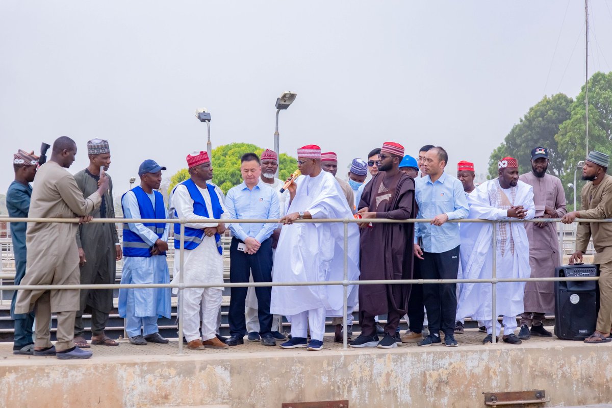 DahirMHashim's tweet photo. Today, I accompanied His Excellency, Governor Abba Kabir Yusuf, to the Challawa Water Treatment Plant as part of the ongoing statewide assessment of major water facilities.

The plant, which has an installed capacity of 220 million litres per day, is currently operating at about 70 million litres, indicating a significant shortfall that requires focused intervention.

This visit builds on the administration’s broader efforts, where measurable progress has been recorded across key sectors such as education, infrastructure, and human capital development. With these gains, renewed attention is now being directed toward the water sector as a critical priority.

The assessment provided a clearer understanding of the operational gaps, and efforts will be geared toward improving performance and strengthening water supply to the affected areas in a structured and sustainable manner.

Dr. Dahir M. Hashim
Acting Commissioner
Kano State Ministry of Water Resources