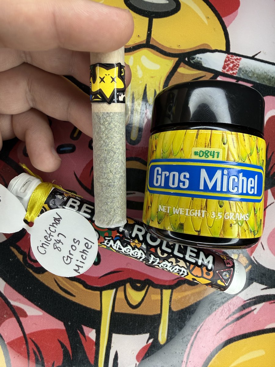 WILL BE GIVING AWAY A 2G DOINK OF GROS MICHEL AND THE JAR AS A THANK YOU FOR EVERYONE THAT HAS BEEN SUPPORTING MY BRAND #SACALADONA 🍌🍩

MUST FOLLOW: <a href="/benji_rollem/">Benji</a>
 LIKE, RT, &amp; TAG 2 HOMIES 🔒

WINNER ANNOUNCED 4/13/26 🚨