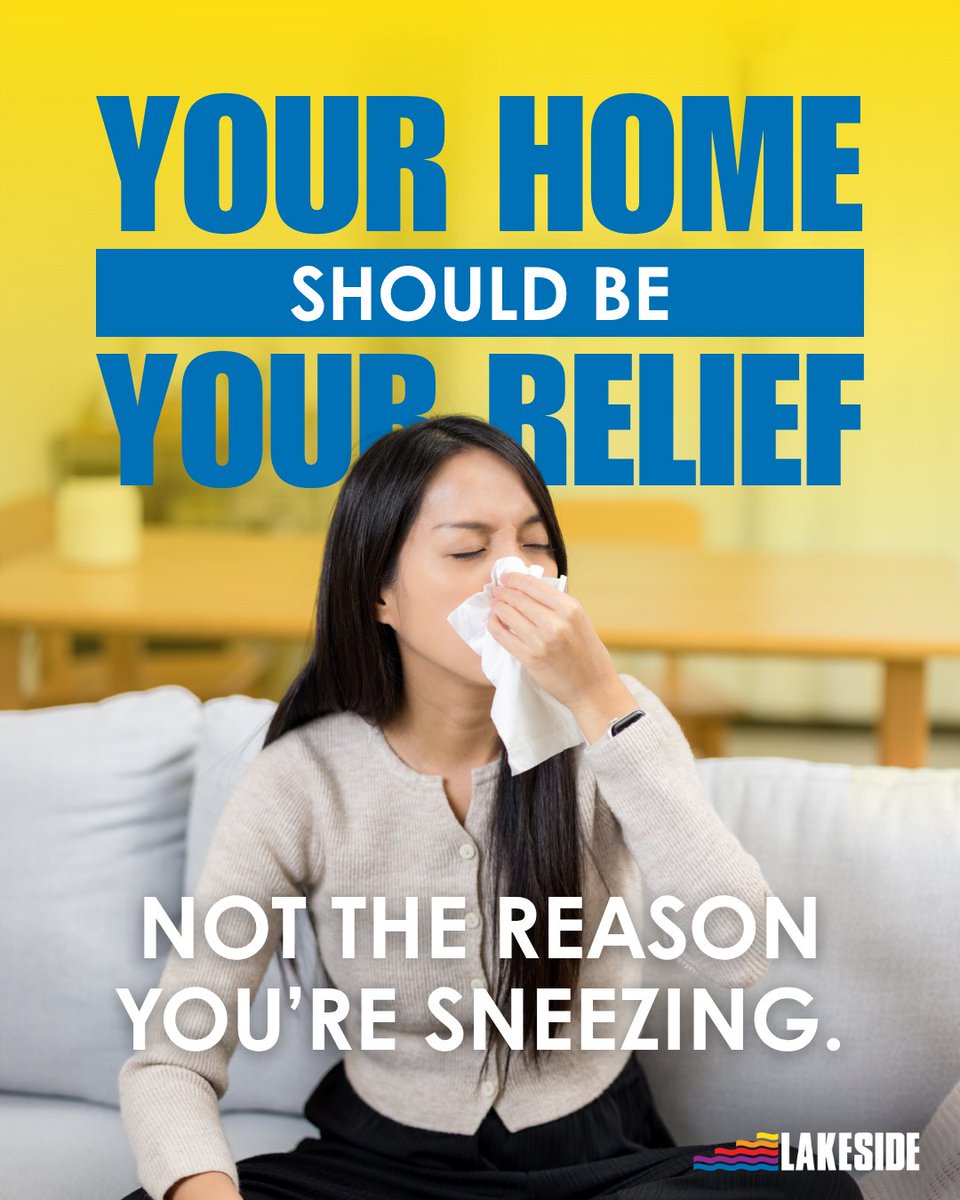 TeamLakeside83's tweet photo. Spring blooms = spring allergies. 🤧🌸

If you’re sneezing indoors, it may be your air quality. Lakeside offers whole-home purifiers, filters, humidifiers, UV lights, and duct cleaning to help you breathe easier.

Clean air. Healthier home.
📞 810-214-2515 https://t.co/QBv0BohEKO