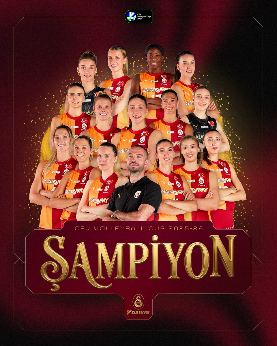 CEV Kupası Şampiyonu olan <a href="/GSVoleybol1905/">Galatasaray Voleybol</a>’i tebrik ediyorum.