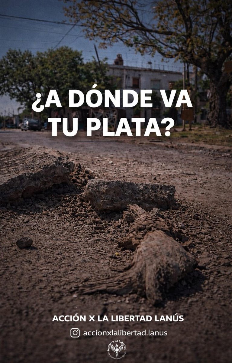AXLL_Lanus's tweet photo. Pagamos tasas municipales e impuestos cada vez más caros…
Pero Lanús sigue igual o peor.
Las calles siguen rotas.
La basura sigue igual.
La inseguridad empeora.
¿A dónde va nuestra plata?
¿Al bolsillo de los mismos políticos de siempre?
Más libertad, menos Estado.
#Lanús #Basta https://t.co/pXd9mOv0hJ