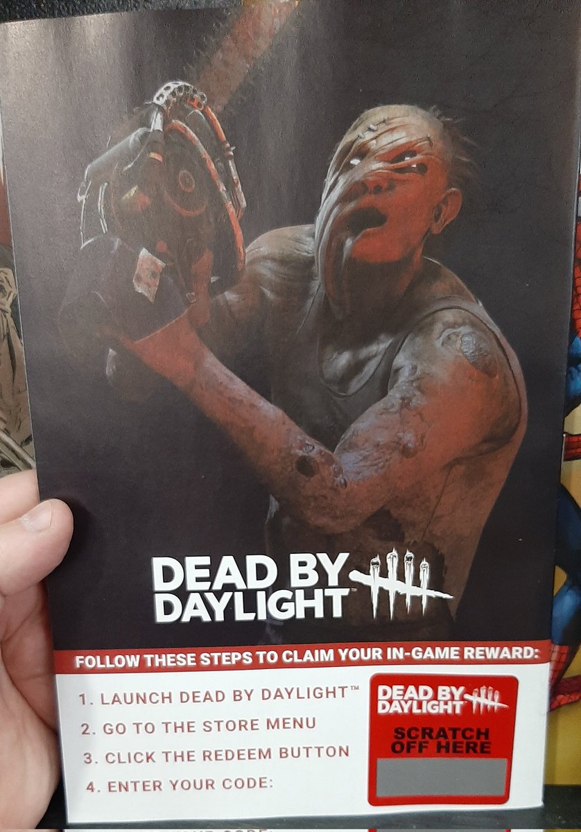 PaulieEsther1's tweet photo. Today is the day! Go to your local comic shop or online to get Dead By Daylight The Hillbilly comic book issue #1 by @ComicsTitan! Many variant covers to choose from. I'm buying the black bagged gory cover! Each issue has a code on the back cover to unlock a comic charm in game! 

#deadbydaylight #DBDCreator