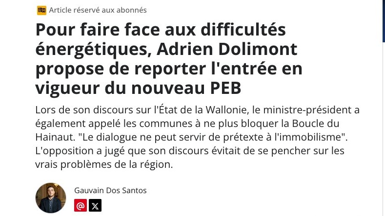 BalasteMartin's tweet photo. @ADolimont à la tête d’un gouvernement mou, impuissant et sans résultats. La Wallonie n'est pas près de se redresser. #soupir https://t.co/d9SqE2JsqB
