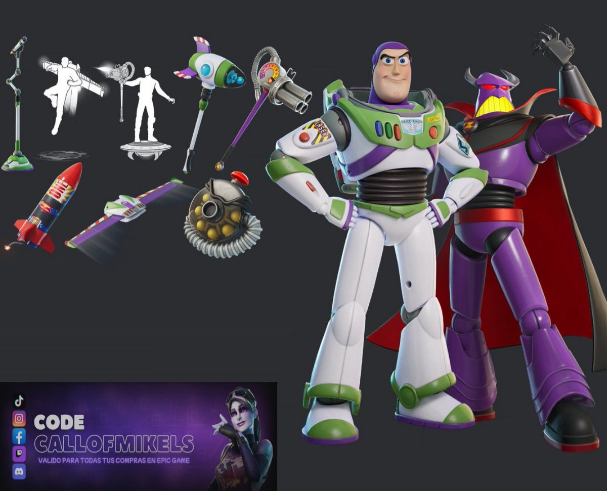 🎁 SORTEOS x2 SKINS FORTNITE x TOY STORY l 2 GANADORES 🎁

🚨 Requisitos:
1) Seguirme <a href="/CallofMikels/">CallofMikels_</a>
2) Darle RT y LIKE

🎁 SORTEOS EXTRAS x1 PICO y GESTO si llegamos a: 1835 followers o 275 RT

📆 Finaliza: 11/04/2026

🍀 ¡Suerte! Usa Código "CallofMikels" 🤑

#Fortnite #Sorteo