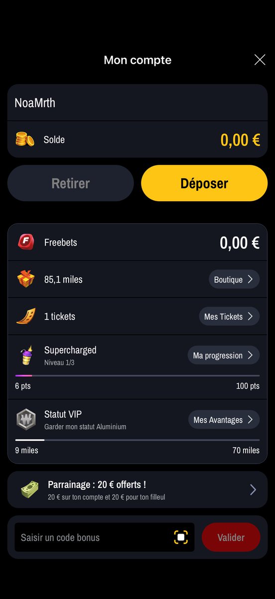 NoaMartho's tweet photo. @WinamaxSport normal que je n’ai pas 20€ sur mon compte ? https://t.co/dYuTNl9hTS