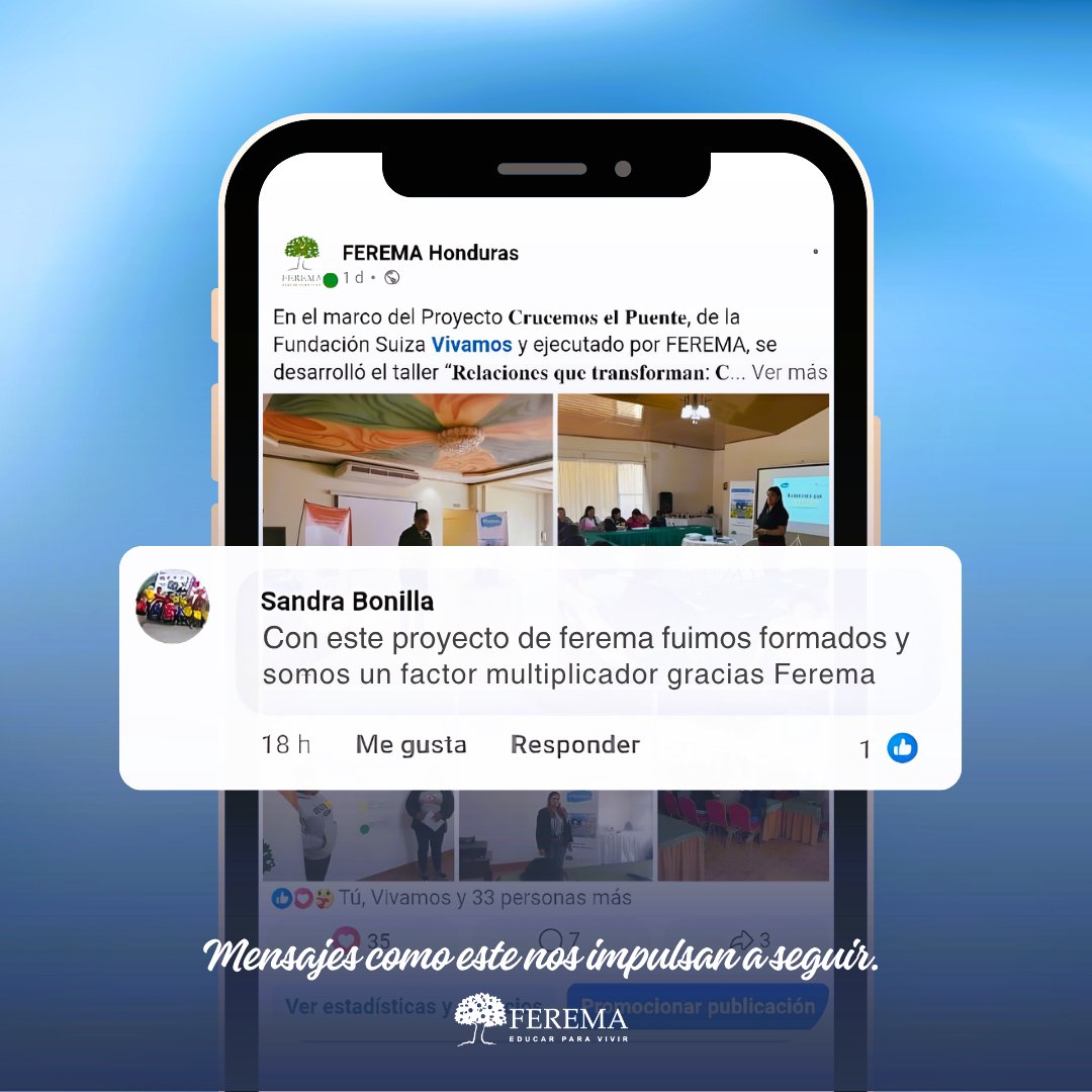 FEREMAHonduras's tweet photo. Cada palabra cuenta.
Cada experiencia transforma.
Mensajes como este nos recuerdan por qué hacemos lo que hacemos: seguir formando, acompañando y mulplicando oportunidades para la niñez. 📚

Gracias por confiar y ser parte del cambio.
#EducarParaVivir https://t.co/R9VxDro3hl