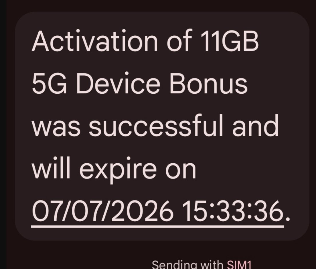 🛢️Check this out fast before it gets outdated!

📲How to get free 11GB Data on MTN (5G enabled Devices)

📌Note; Your device should be 5G eligible

👉Click settings and change your network settings to 5G
👉Next remove your MTN sim card
👉Insert any other sim for about 5minutes to