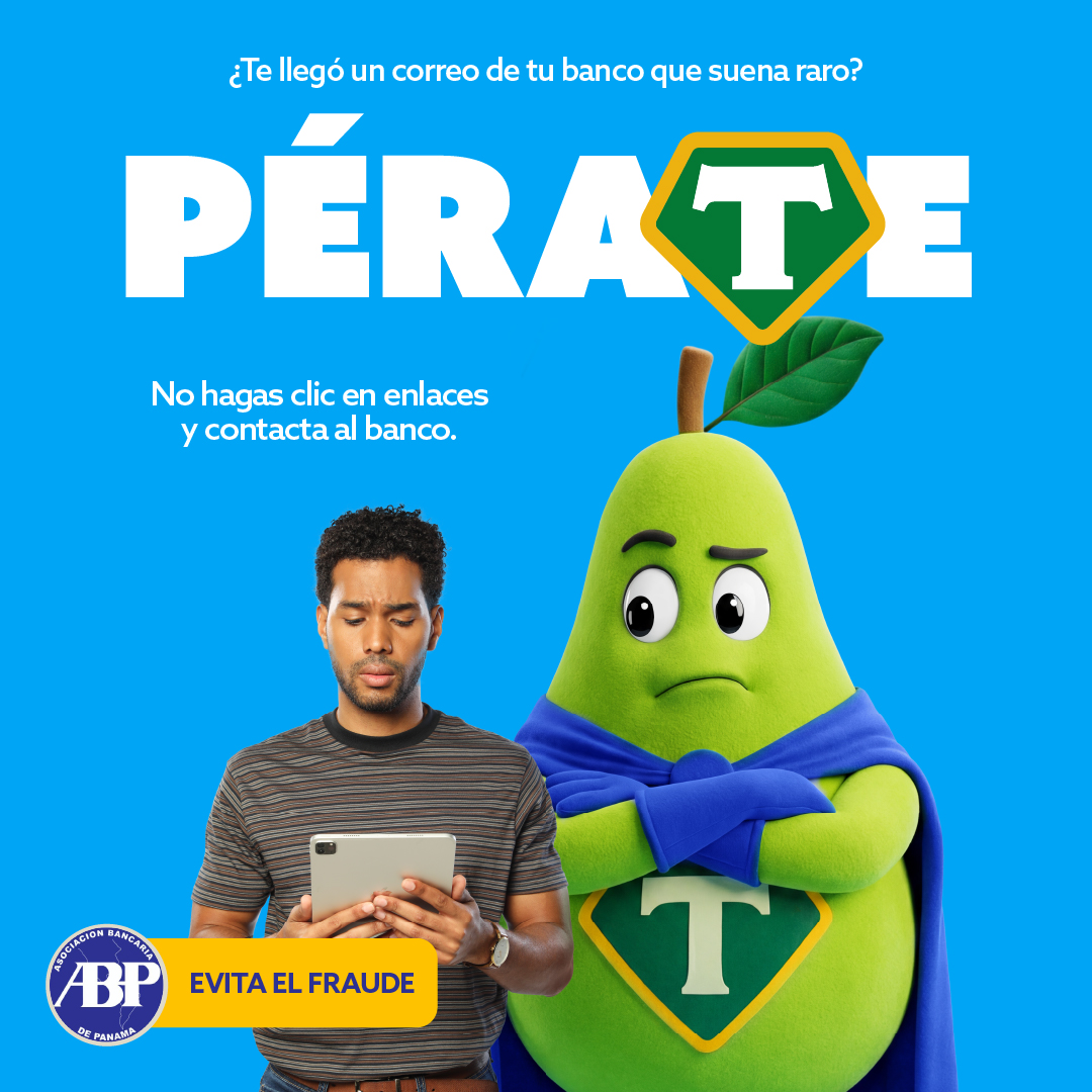 ABPanama's tweet photo. ¿Te llega un mensaje raro? 🤔📩
¿Te piden tus datos personales? 🔐
¿Te presionan para que actúes rápido? ⏳

Respira, detente y ¡PÉRATE! ✋🚨⚠️ ALERTA: ¡Podría ser fraude!

Verifica siempre el origen antes de hacer cualquier movimiento.

#ABPanamá #PÉRATE 🍐 https://t.co/VpsyBaBGBI