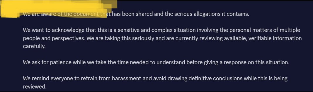 KixCerealMan's tweet photo. so instead of responding to the document saying a brief "im making a response soon" HE GETS ONE OF HIS PR DUDES TO DO IT. WHAT THE FUCK IS WRONG WITH YOU https://t.co/gSVbnMZleN