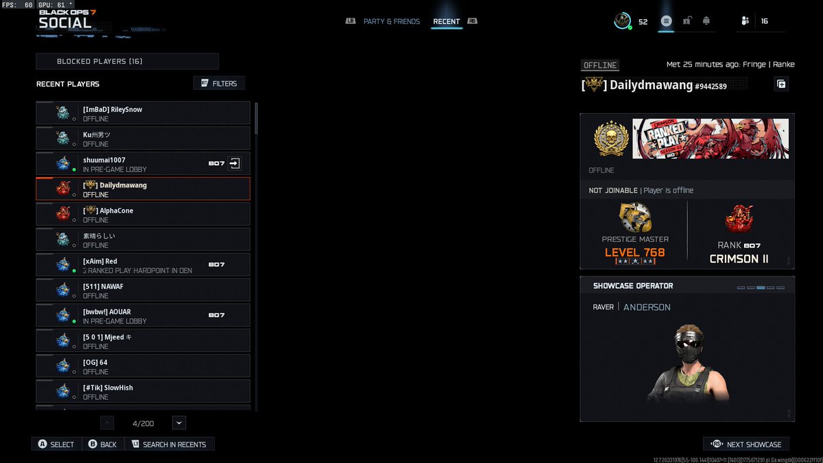Duonv90's tweet photo. PLEASE BAN, what is going on, blatantly walling.  COD fix your freaking game. Posting his teammate as well. How have they gone a week playing like this. @Parasite PLS retweet @ColtHavok @TreyarchCM @CallofDutyCM @ATVIAssist @Activision 
Acti id - Dailydmawang#9442589 https://t.co/lyOKNXnds0