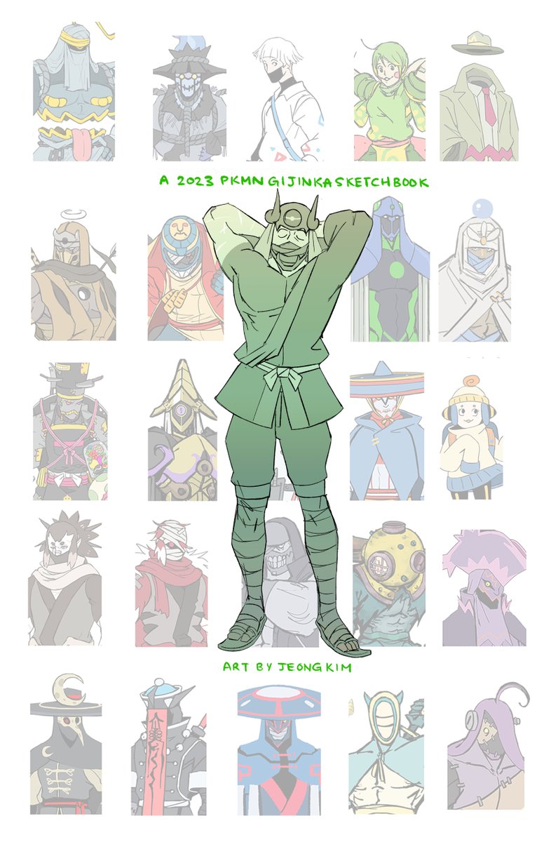 my first pkmn gijinka book has finally been reprinted and will be available to get in a bit again, ty 🍾
