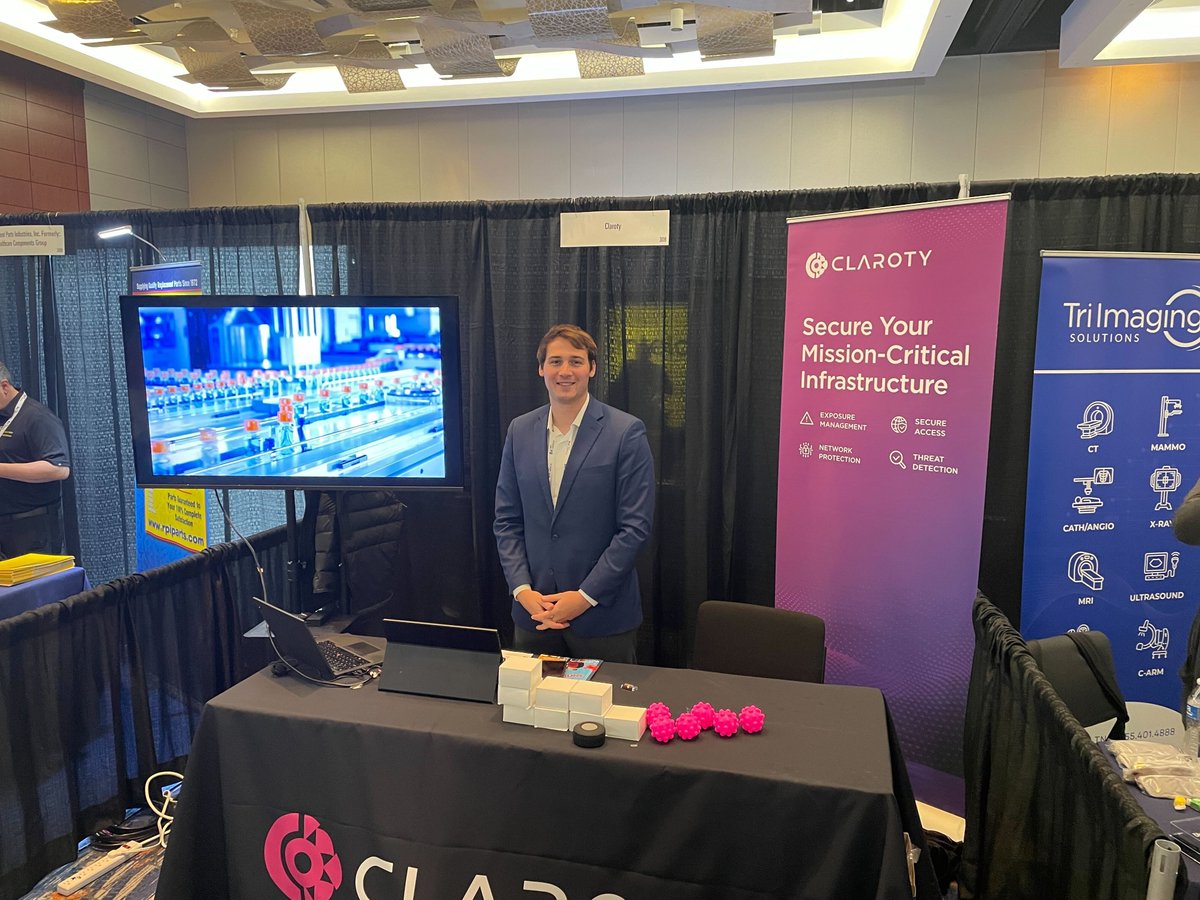 ClarotyHealth's tweet photo. 📣 We’re live this week at MD Expo in Baltimore! 🦀
Swing by 📍 Booth 308 to meet the team, grab some great swag, and catch a demo of @Claroty xDome for Healthcare.
ℹ️ https://t.co/ej8gCKMaTj
#LifeUninterrupted #LifeAtClaroty #MDExpo #HealthcareCybersecurity #IoMT https://t.co/JdcWHv7ctd