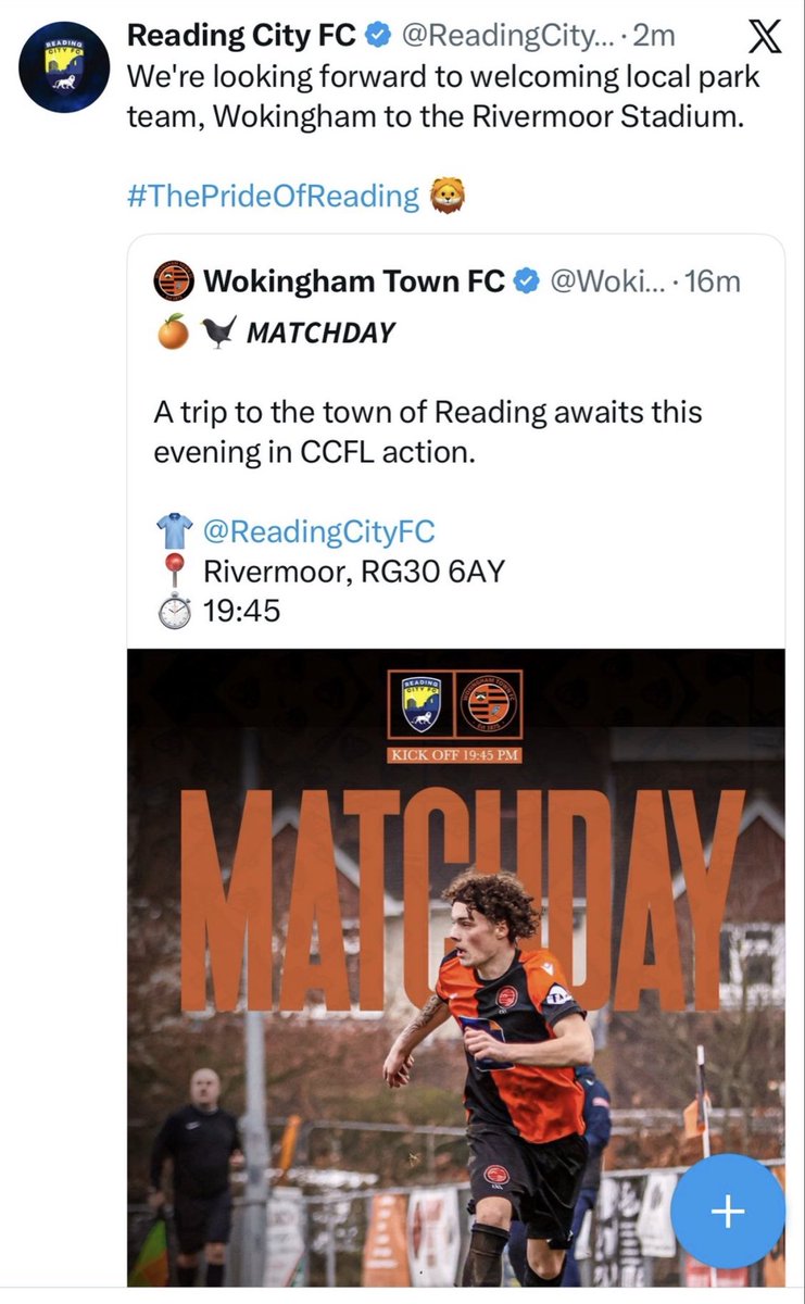 aftermath336's tweet photo. Well that escalated quickly didn’t it, @ReadingCityFC 🤔

Might want to keep the login to your socials with the adults. Less embarrassing... 

@WokinghamTownFC https://t.co/3C2eJOOmah