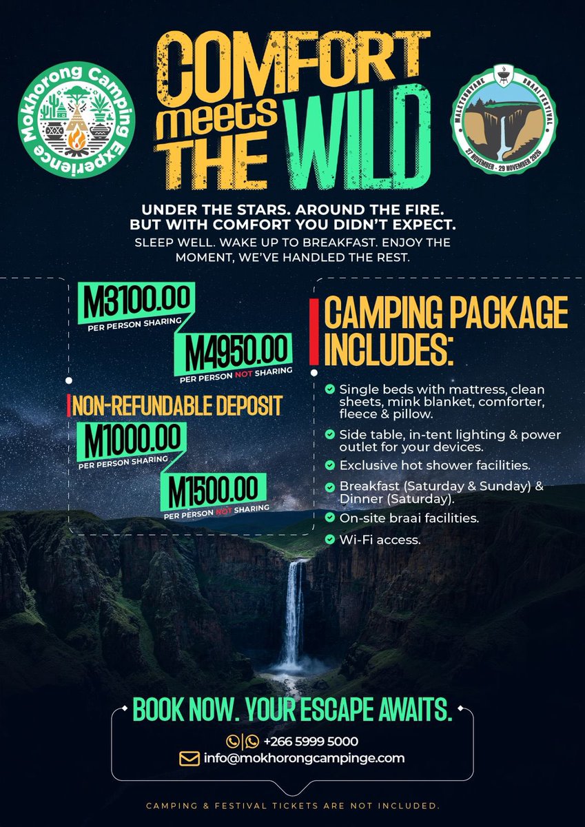 Maletsunyane Braai Festival tweet media