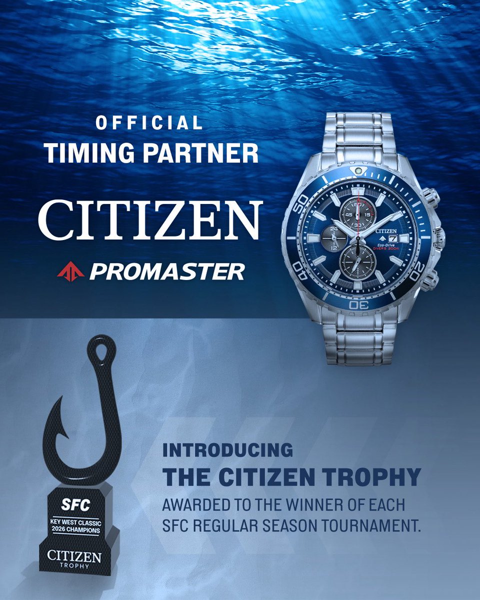 TheSFC_official's tweet image. A Partnership Built on Precision ⏱️

SFC proudly welcomes @CitizenWatchUS as our Official Timing Partner, bringing a legacy of innovation and craftsmanship to the moments that define competition.

sportfishingchampionship.com/news/sfcxcitiz…

#SportFishingChampionship #SFC #CitizenWatch
