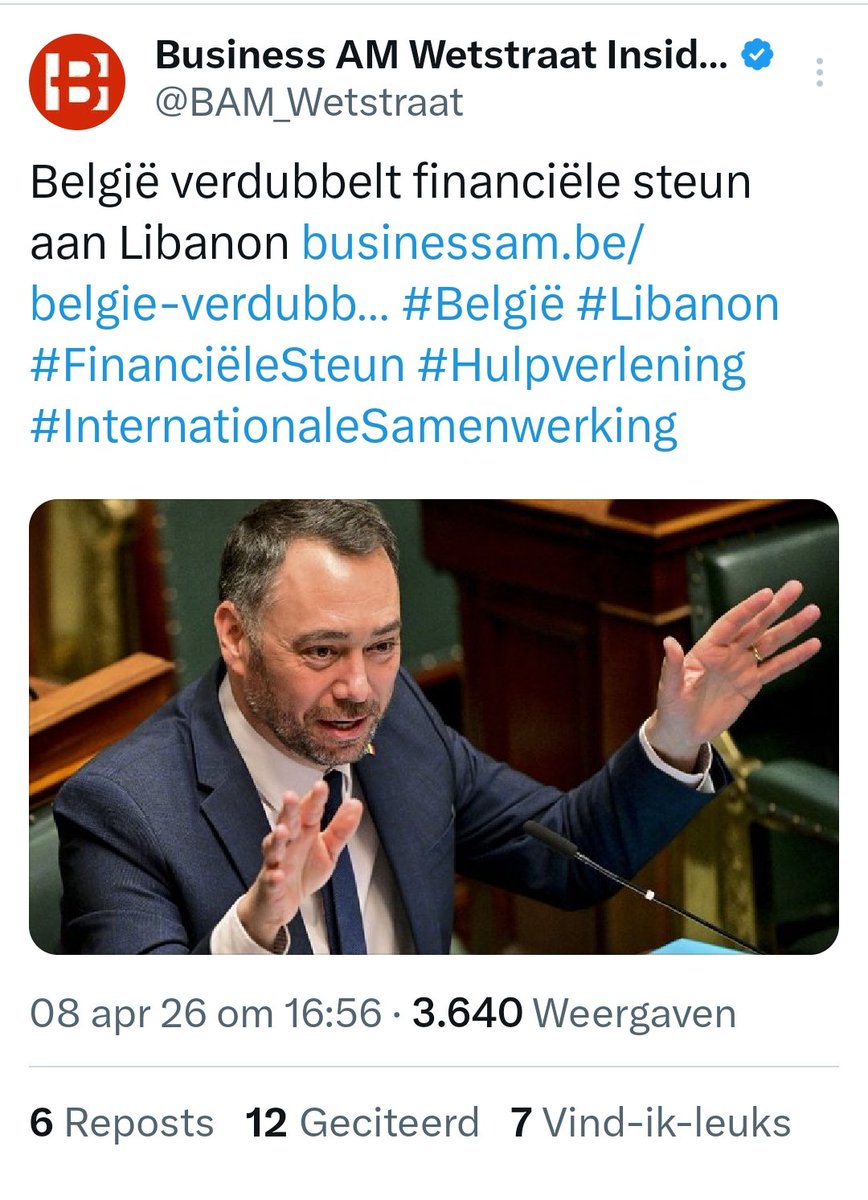 Bart De Meulenaer tweet media