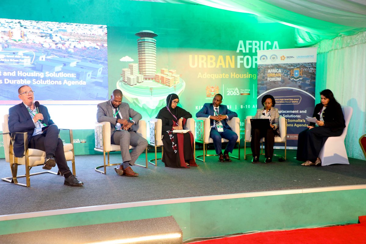 NCRDS_SOMALIA's tweet photo. 1/2 @NCRDS_SOMALIA with @Mpwr_Somalia hosted a high-level side event at the #AfricaUrbanForum (@2ndauf) Opened by H.E. Jabril Abdulle @Ijabril, Somalia’s Ambassador to Kenya.

Discussions focused on advancing durable solutions to urban displacement and housing. https://t.co/e2swXp65Mn