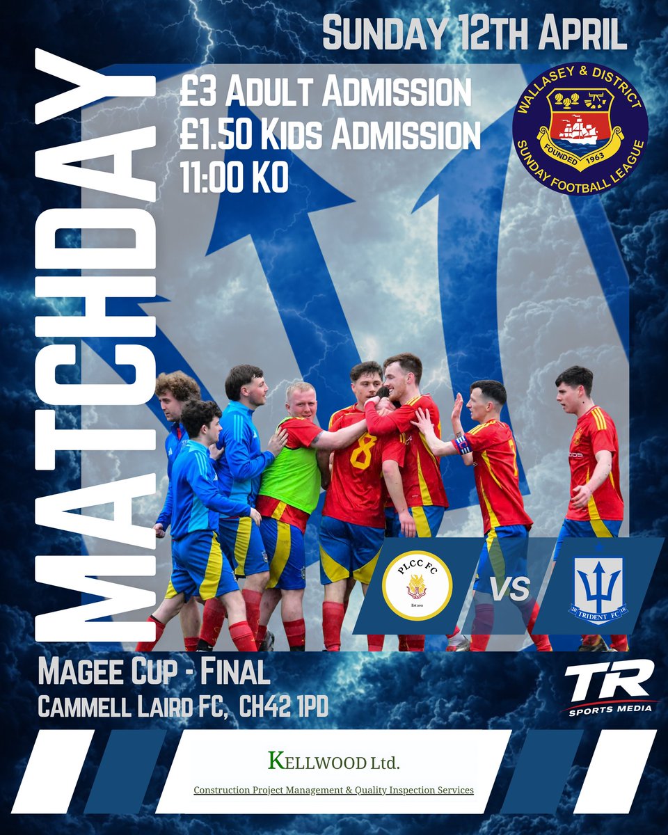 Trident_FC_'s tweet photo. Second final of the season this Sunday. Get down and support the lads! 🔱 https://t.co/pQSZb4PYx0