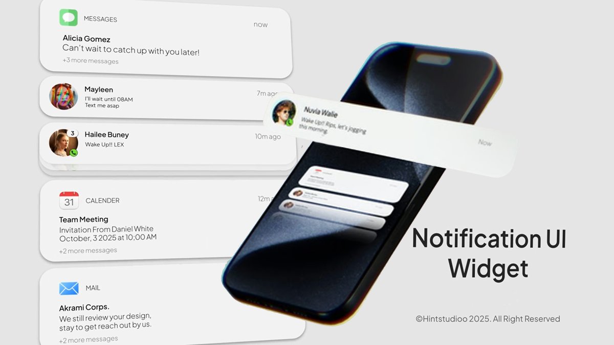 AlisaKriv's tweet image. 📱Clean Mobile Notification UI Animation Pack (After Effects Template)
📹 youtu.be/lo4-j0kkUPk
🛍 Link to the project here 1.envato.market/jR1agn
🏷 #mobile #notification #ui #animationpack