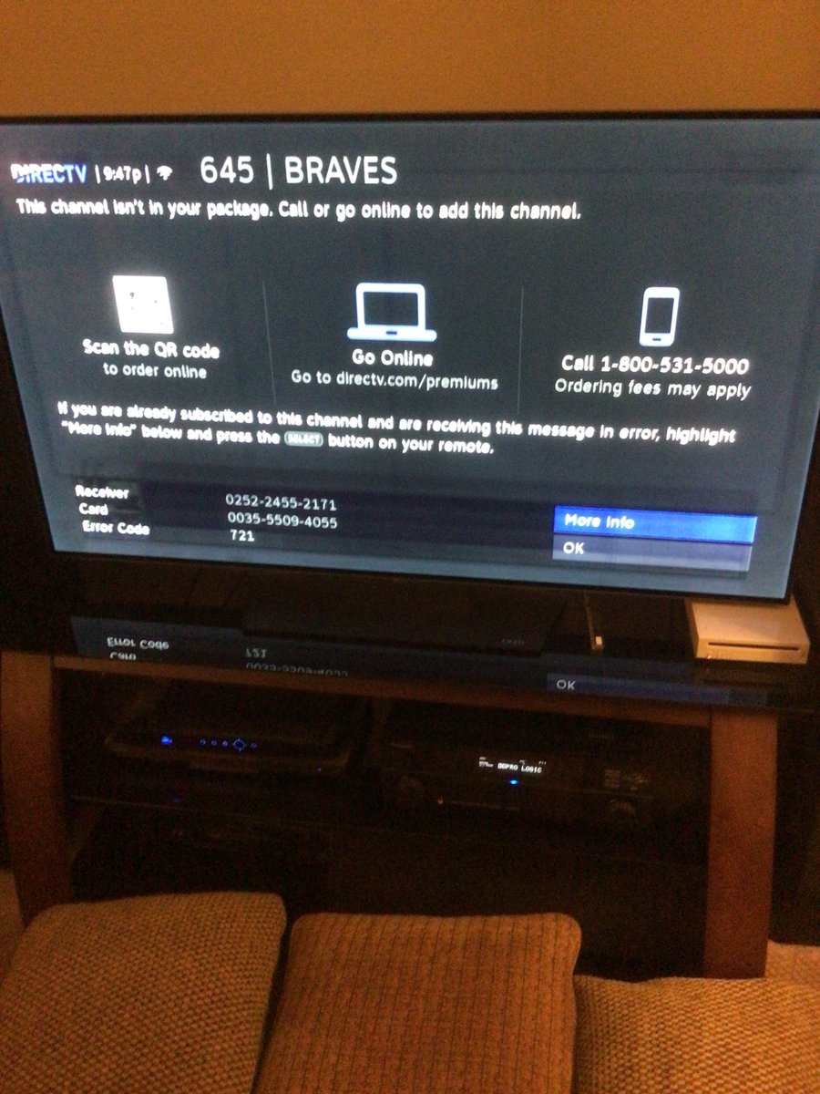 dannyfdiesel's tweet photo. hey @BravesVisionTV and @DIRECTV what’s going on here?  I live in the broadcast area and have the choice package - can someone help a @braves fan here? https://t.co/Mk86UObGAn