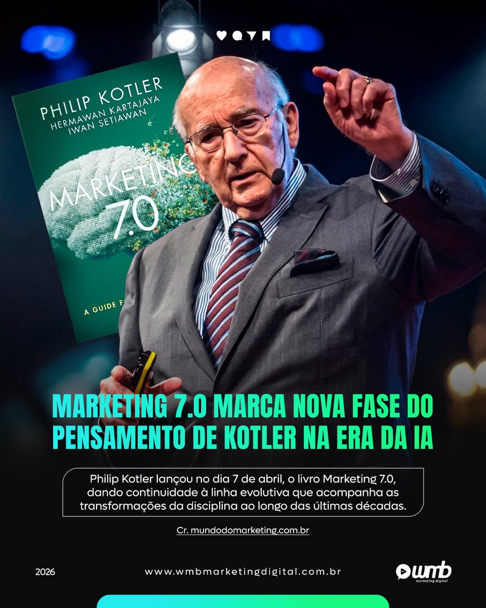Marketing não é mais só sobre dados, é sobre mente, emoção e conexão.

Quer aplicar essa visão na prática e transformar sua marca em uma experiência que conecta de verdade? Clique agora no link da bio e venha ser GIGANTE!

#marketing #philipkotler #tecnologia #estratégias