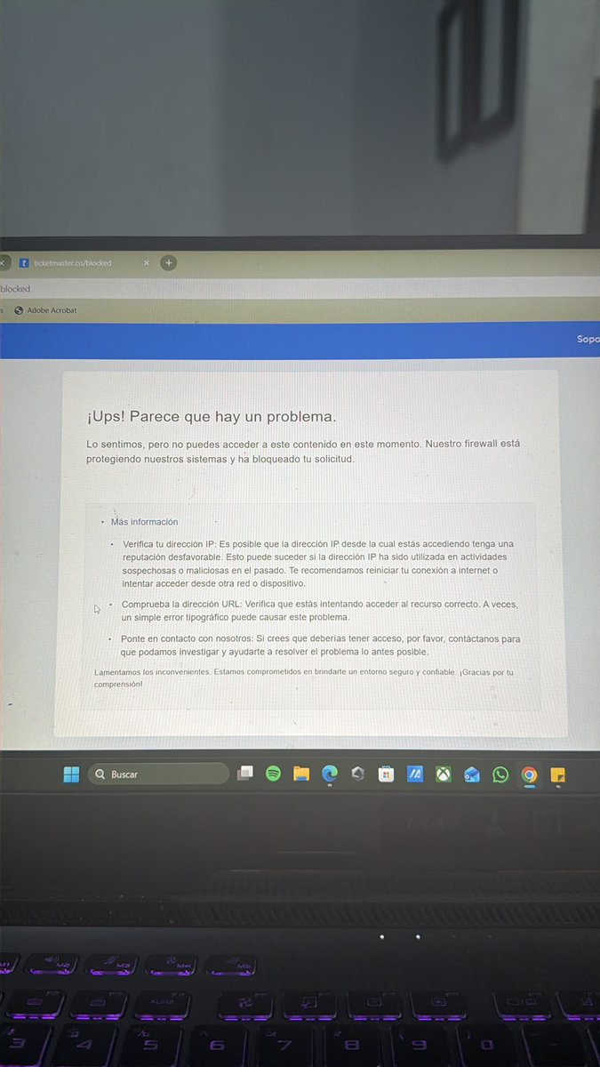Kookie_azul's tweet photo. Hola, alguien me puede ayudar con tips para la venta general. No quiero que me vuelva a parecer eso. (Soy de Ecuador y intenté conseguir para Colombia pero me salió esto en todas las veces que intenté comprar) https://t.co/v0fluFY3tO
