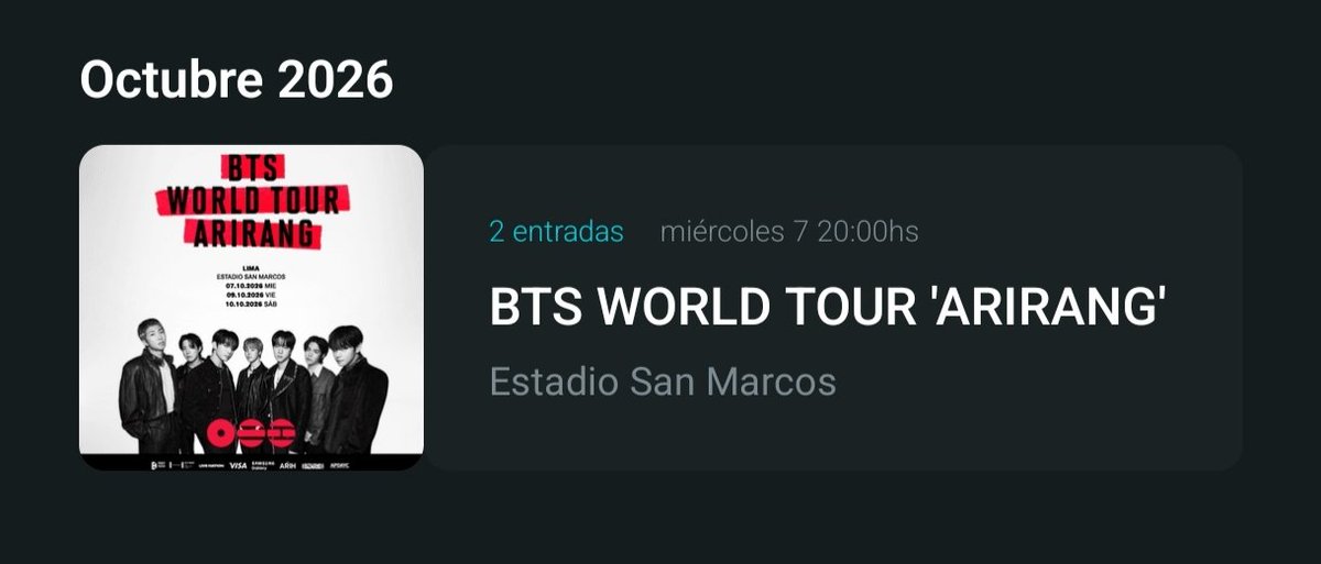 mish VERÁ A BTS tweet media