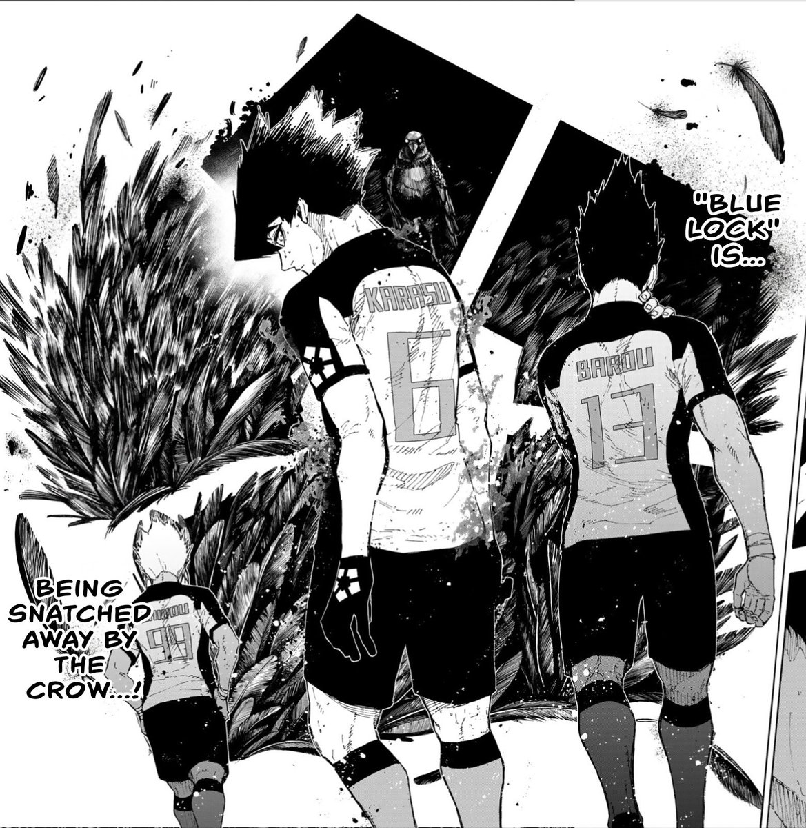 mangalordstv's tweet photo. O logo do Blue Lock ganhando penas e se tornando do Karasu foi uma baita farmada de aura dele!
Cara "domou" duas feras incontroláveis.
#bluelock #bluelock342 https://t.co/hFxHUsMtyX