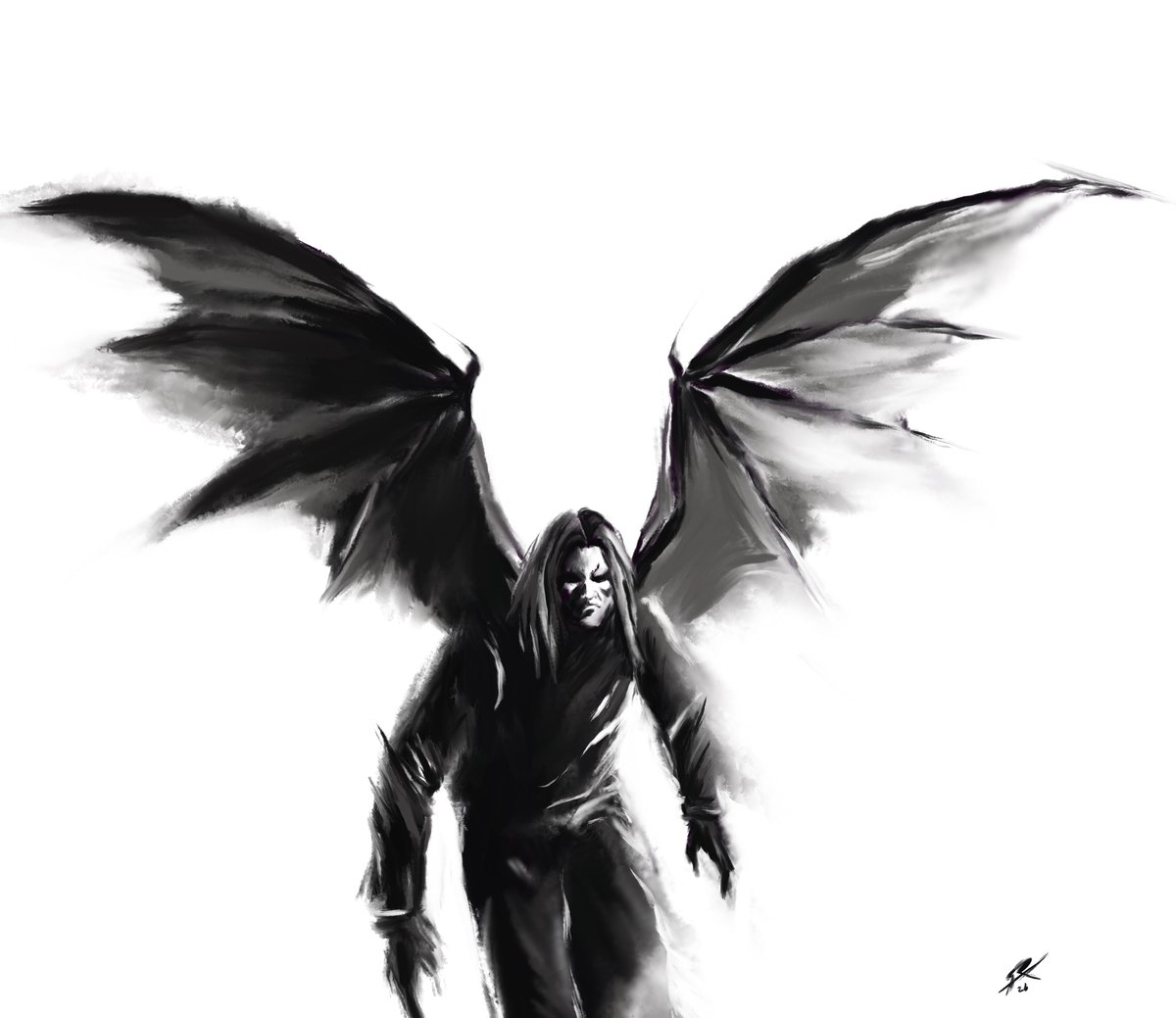 Más bocetos rápidos en la tablet #ganubys #procreateart #sketch #vampire