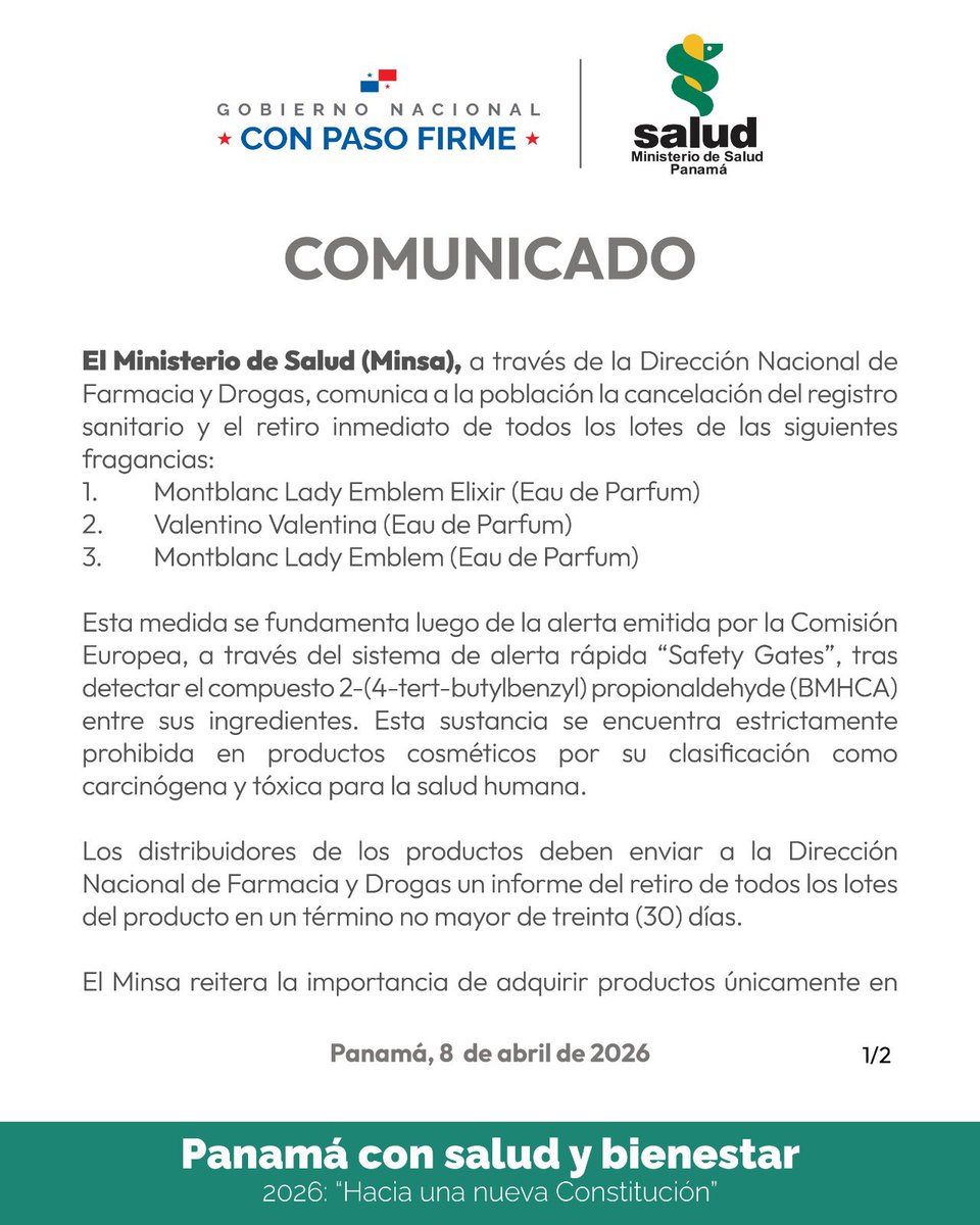 Ministerio de Salud de Panamá tweet media