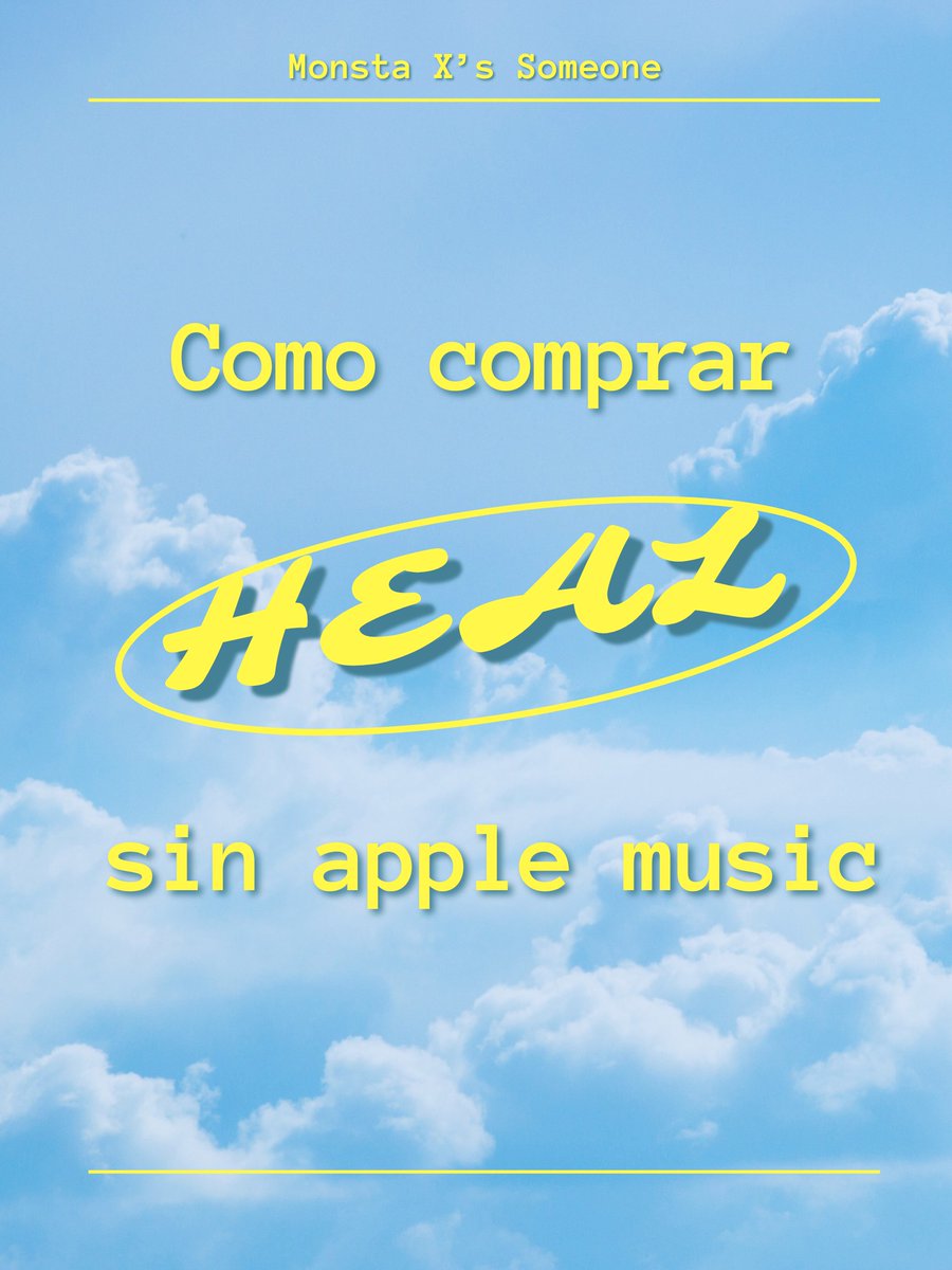 MonstaXSomeone's tweet photo. Monbebes

¿Sabías que puedes comprar la canción de Heal y el album de unfold en iTunes aunque no tengas apple music?

Aquí te decimos como comprar la canción y ayudar a Monsta X a llegar a BB antes de que se termine el tracking time

#몬스타엑스 #Unfold #언폴드 #MONSTAX #MONSTA_X https://t.co/J8GNuH18wZ