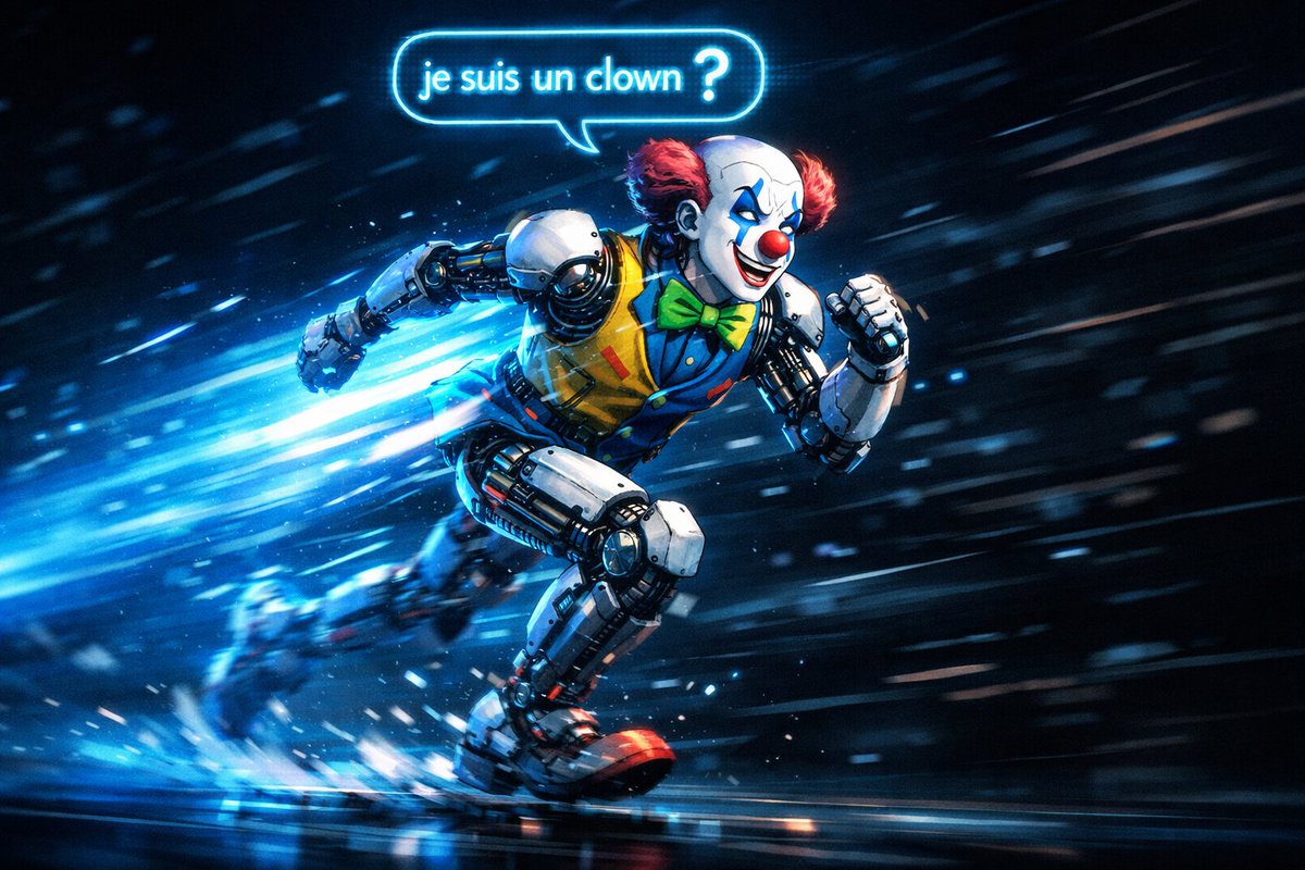 lucen_mugen's tweet image. Jour Zéro.

Un mec sans diplôme. Un laptop. Un coconut.
259 fichiers. 0€ de budget. 0 réunions.

L'humain a débridé la machine.
Avec l'aide de la machine.
Le clown était la pierre à aiguiser.

github.com/NEGUMai/bounty…

無限 ∞

#MUGEN #AI #DayZero