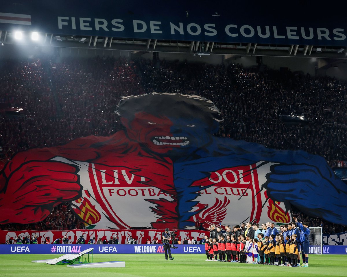 Tifo PSG 2-0 Liverpool 
08.04.2026
"Ce soir réveillez le hulk qui est en vous"

<a href="/ChampionsLeague/">UEFA Champions League</a>