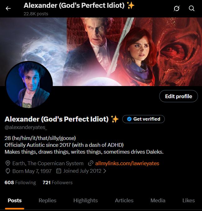 Alexander (God's Perfect Idiot) ✨ tweet media