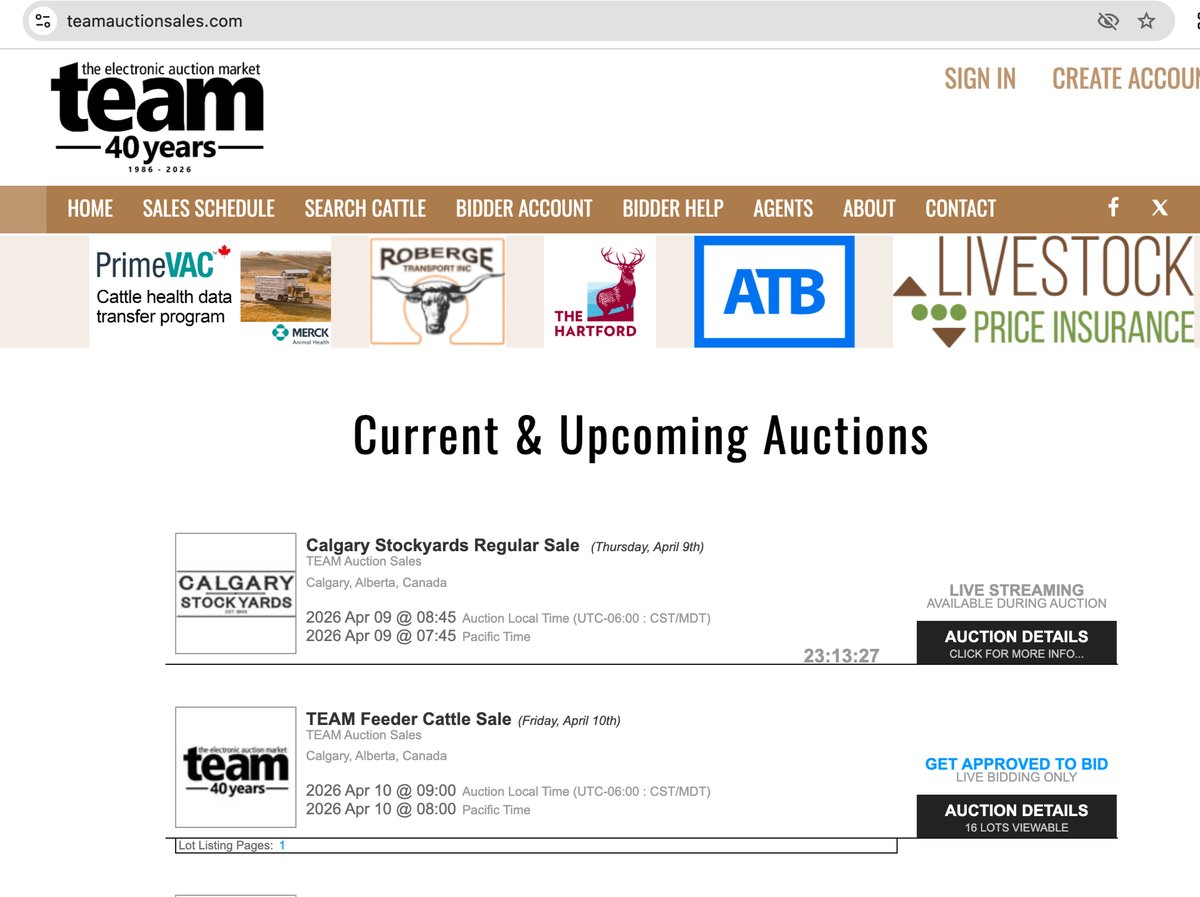 CSYStrathmore's tweet photo. This Thursday, April 9th — Regular Cattle Sale
9:00 AM | Calgary Stockyards Strathmore
300 cattle
See you at the market!

JOIN US IN PERSON
Sale begins at 9:00 AM.

WATCH ONLINE LIVE
Stream the sale at https://t.co/BV8JcyNbTc.

Contact one of our Field Representatives for info. https://t.co/eoSVgvOMhq