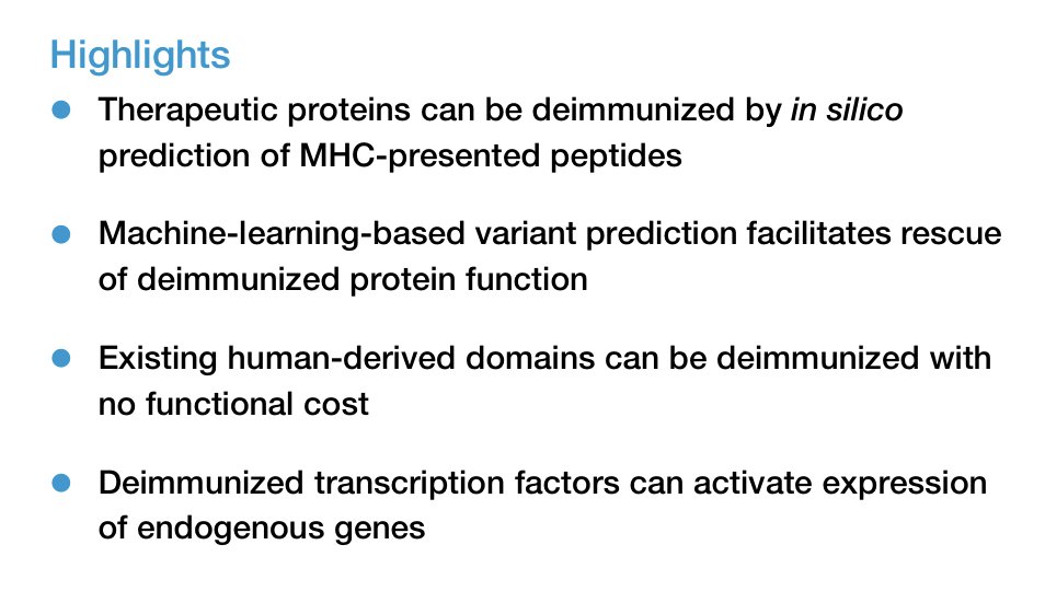 NornGroup's tweet photo. We audit the longevity field to map the bottlenecks on the road to aging therapies, and one of the biggest is that most targets still aren’t druggable.

More than two thirds of targets are out of reach for conventional medicines, and gene therapies often trigger an immune response. This is called immunogenicity.

Removing immunogenic sequences from a therapeutic protein tends to break its function, and the variant space is too large to screen experimentally. A lab we funded via @impetusgrants published an ingenious way around these, using AI.

To engineer therapeutic proteins that are both functional and non-immunogenic, the Xiaojing Gao lab at Stanford (@SynBioGaoLab) built a modular workflow using ML models to optimize for protein function and low immunogenicity simultaneously.

They demonstrated it by generating deimmunized zinc-finger proteins that upregulate two therapeutically relevant genes, utrophin (UTRN) and SCN1A, passing both the function and immunogenicity filters.

The workflow is modular. As better models emerge, they can be switched in, making the pipeline more powerful without rebuilding it. That turns deimmunization from a bespoke problem into a repeatable process any lab can use.

On our map this sits at Viability, Development Stage. The question it addresses is what fraction of aging targets can be turned into drugs. Work like this makes that fraction larger.

The work was published in Cell Systems. Link below.