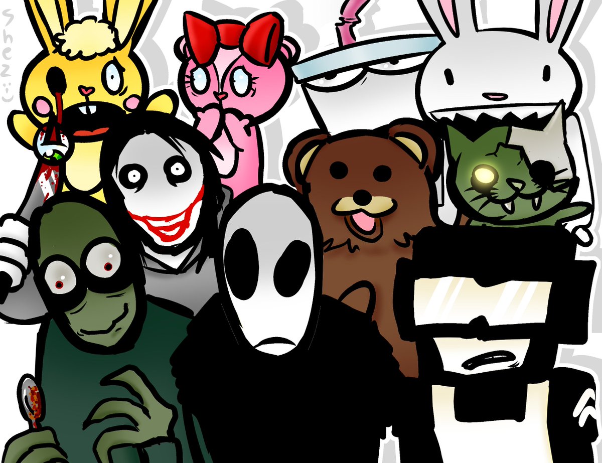 ShezTheArtist's tweet photo. dude im forgetting to post smth
i hate this platform

#newgrounds #mrfreeman #atfh #htf #jeffthekiller #saladfingers #tankman #mastershake https://t.co/XWw27kj0tG