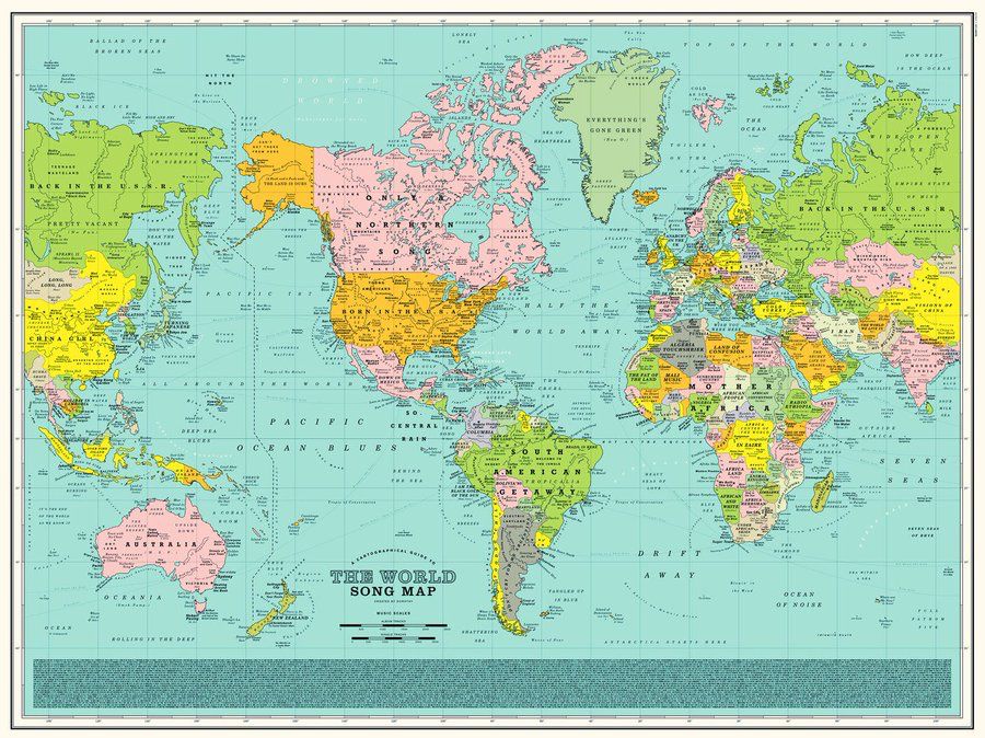 simongerman600's tweet image. In this insane #map every place name is a #music reference. I admire such lovingly created pieces! ow.ly/aAID307ojIm via @WIRED
