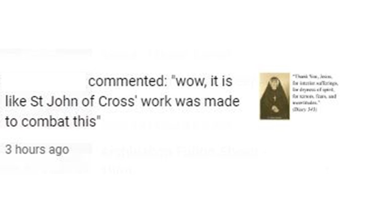 I had reservations about the Divine Mercy devotion. However, what convinced me was reading Ascent of Mount Carmel by St. John of the Cross. It was as if the words on the pages leaped up and cried, "This is exactly the opposite of what Sister Faustina wrote." Below is a comment