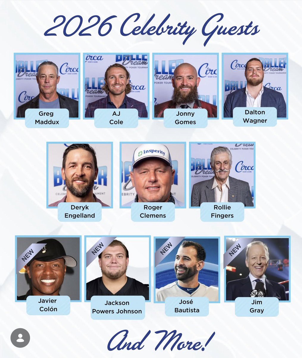 gregmaddux's tweet photo. A few weeks away from the 4th annual Baller Dream Poker Tournament at @CircaLasVegas! Join me, @nickcarter, @rogerclemens @EngosHeroes @JonnyGomes_707 and more April 25 &amp; 26. https://t.co/NztDkhSb4o for more info and tickets @DerekJStevens https://t.co/yw748lXZjt