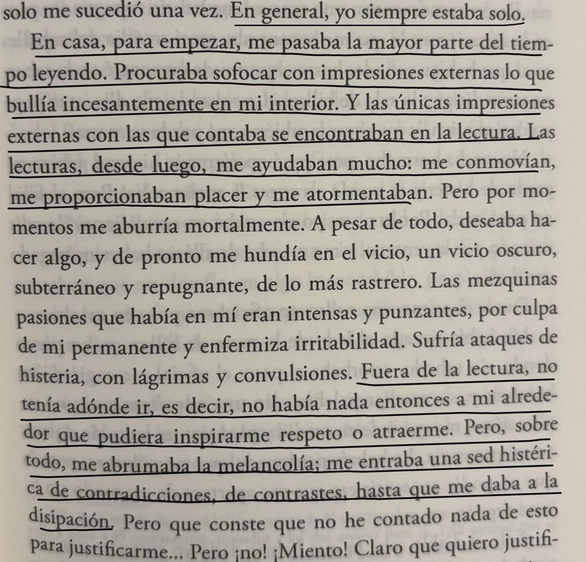 Memorias del subsuelo, Fiódor M. Dostoievski.