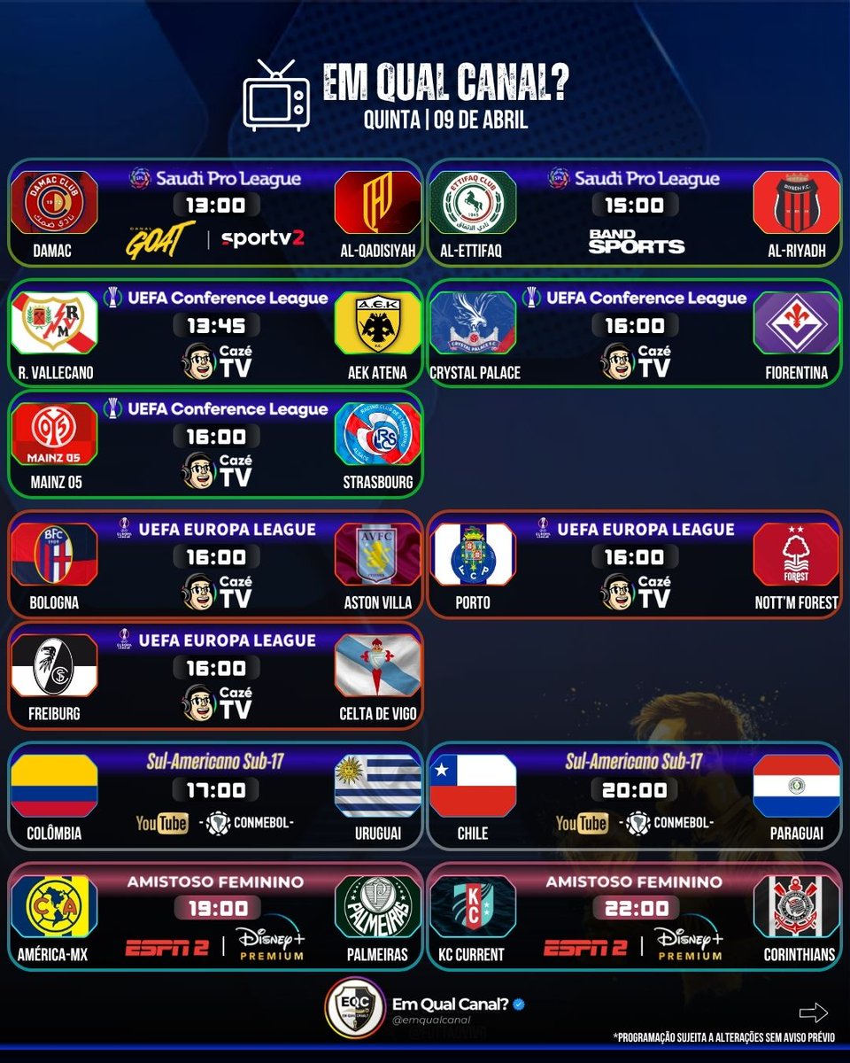 Em Qual Canal? tweet media