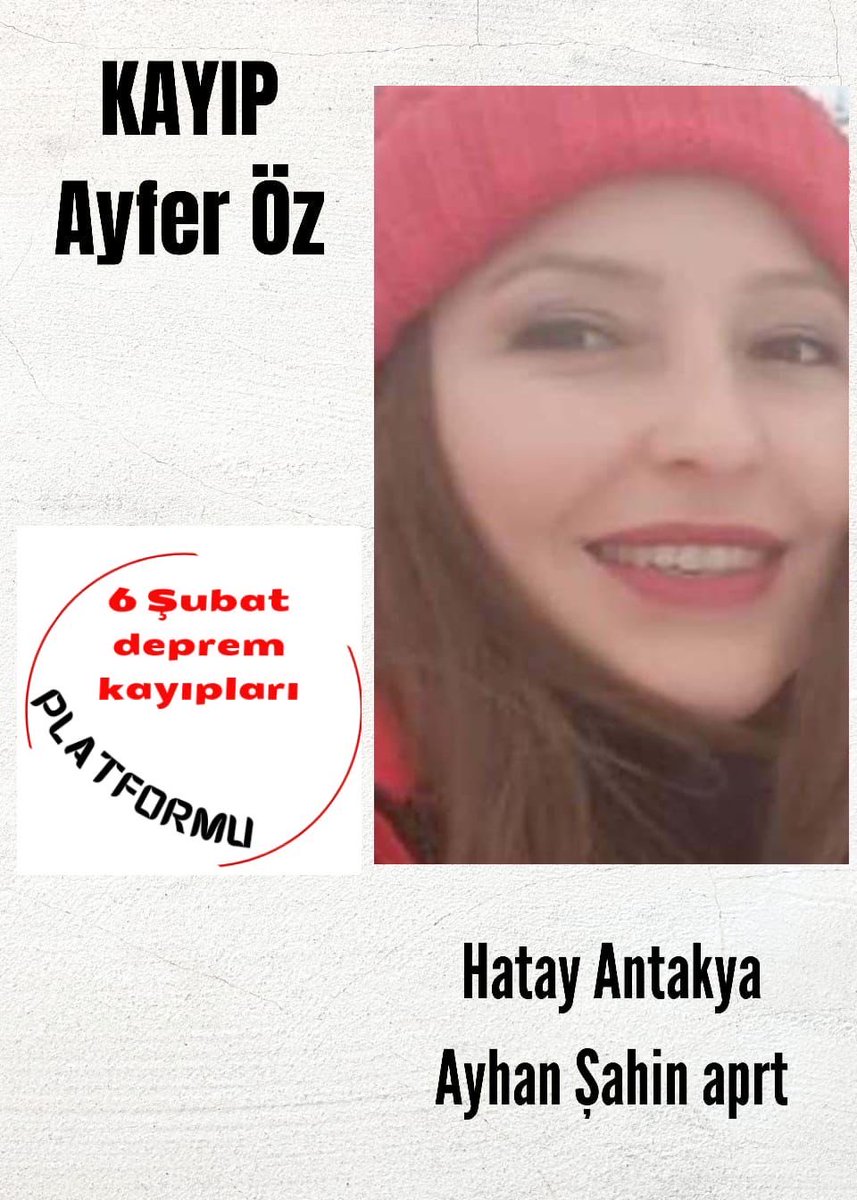 #depremkayıplarınerde 

6 ŞUBAT DEPREMİ

Rt yap yüzlerine iyi BaK 🙏🏻