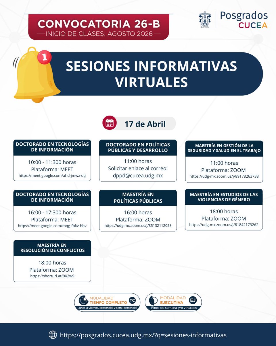 Posgrados CUCEA tweet media