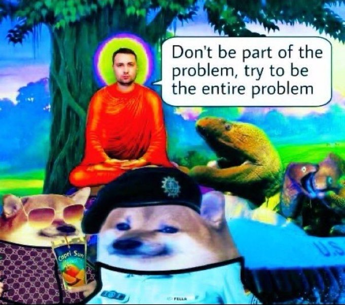 nepanthesXD's tweet photo. NAFO fellas! 

Advice from our leader https://t.co/egOZn9Ds6k
