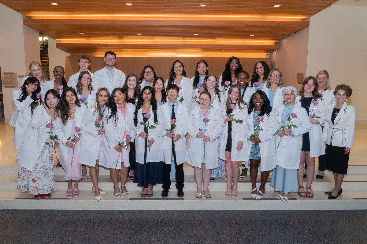 UNCDentistry's tweet photo. Congratulations to our first-year dental hygiene students on receiving their white coats! Your commitment to patient care begins here 🩵 🌟 https://t.co/8KGQ2G7Jhk