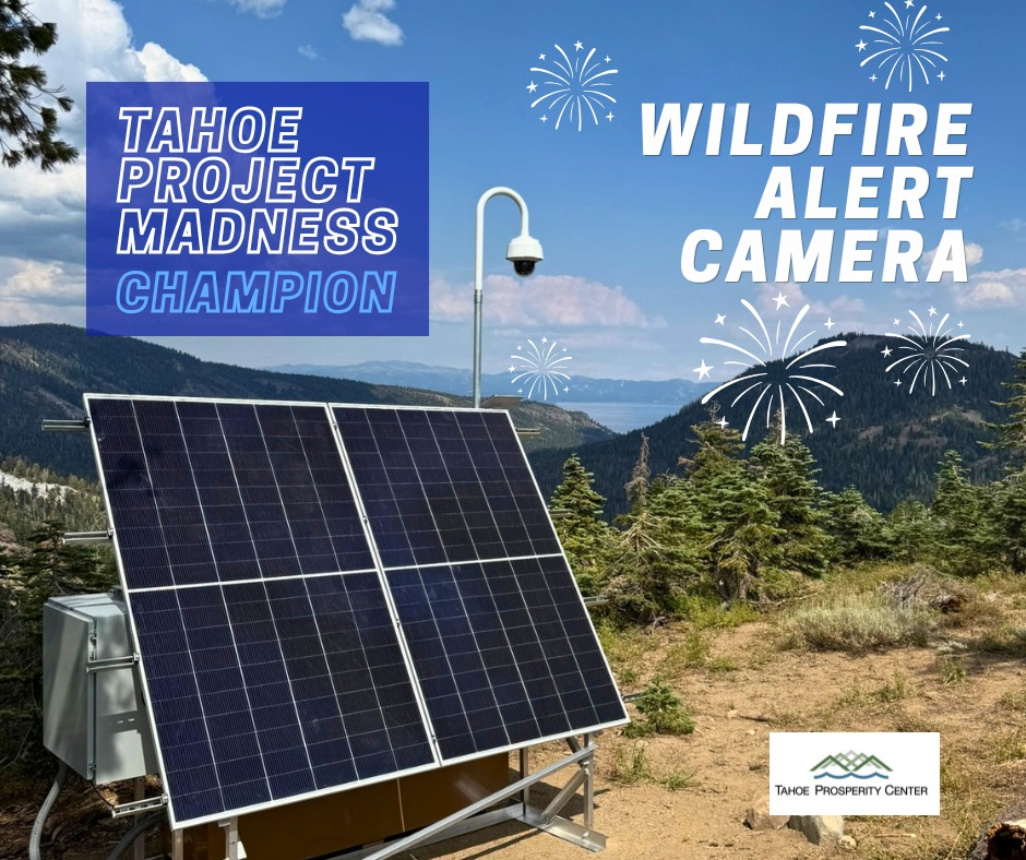 Pres_Sandoval's tweet photo. Thank you to the @tahoefund, our partners, donors, and everyone who voted for the @unevadareno Nevada Seismological Laboratory's ALERTWildfire during Tahoe Fund's "Tahoe Project Madness" event! We are grateful for your support and confidence in this critically important program that has stopped over 100 Tahoe-area fires before reaching one acre. Early detection of wildfires reduces the risk of catastrophic wildfires and protects Lake Tahoe. #GoPack